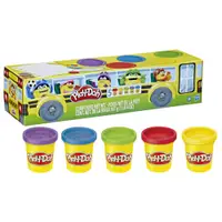 在飛比找PChome24h購物優惠-【培樂多Play-Doh】上學趣校車包5罐黏土組