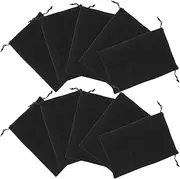 BRIGHTFUFU 10Pcs Goggle Carrying Pouch Soft Flannelette Ski Goggle Bags for Snow Goggles Ski Mask Eyewear Accessories Scratch Resistant Storage Sleeves Lightweight Portable