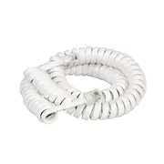 [Datatech] RJ11 4 Position 4 Conductor Plug to Plug Curly Cord 2m