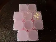 10 Pink Dollar Large Silver Coin 38.1 mm Size Safe Plastic Square Tube