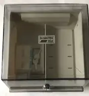 NIB 3.5" Diskette Locking Storage Box 100 Diskette Capacity With Dividers & Keys