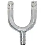 micro matic SSY-E2 Beer Line 5 16 Y Connector - Stainless Steel fits 5/16" I.D.