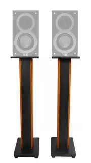 (2) 36" Bookshelf Speaker Stands For ELAC Debut B4 Bookshelf Speakers