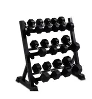 Hex Dumbbell Set 1kg - 15kg & Rack - 12 Pairs