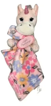 Little Beginnings Pink Unicorn Baby Lovey Security Blanket Plush NWT