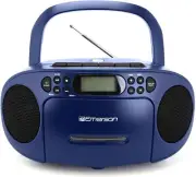 Emerson Portable CD Player with AM/FM Stereo Radio Cassette Player/Recorder BLUE