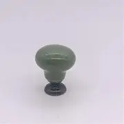 Dressing Table Handle, 1x Drawer Dresser Handle Door Pulls Furniture Hardware,Handicraft Ceramic Handles and Knobs Cute for Children Kids Room, Indoor Hardware (NO.689)(Green)