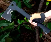 Hatchet Axe Tomahawk Lumberjack Firewood Log Chopper Tactical Carbon Steel Black