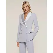 Women's Suits Top Mother of the Bride Elegant Long Sleeve with Buttons Solid Color