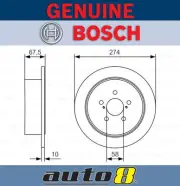 Bosch Rear Rotor for Subaru Outback 3.0R BP BPE 05/03-05/09 Wagon EZ30D (for: Subaru)