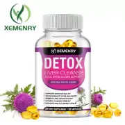 120pcs Liver Cleanse Detox Colon & Repair Formula - Burdock Root, Milk Thistle