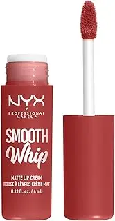 NYX PROFESSIONAL MAKEUP, Smooth Whip, Matte Lip Cream, Shea + cocoa butter, Vegan Formula - 05 PARFAIT (Red Brick Brown)