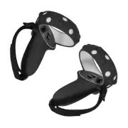 2Pcs Handle Grip Cover Silicone+Nylon Strap For Oculus Quest 2 VR Controller g