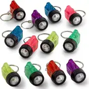 36 Mini Flashlight Keychains Assorted Neon Colors Party Favor Toys (3 dozen)
