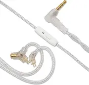 QOA Kinera in Ear Monitor Headphone Cable,IEM Cable,3.5mm Earphone Extension Cords,Super-Cardioid Microphone,for Gaming Livestreaming Calling Headphone(2pin 0.78mm, 3.5mm)