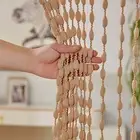 Refreshing Environment Curtain Air Circulation Retro Style String Bead for Home