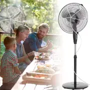 Tesmotor Fan Misting Kit, Outdoor 19.6FT Misting Line + 5 360°Rotatable Nozzle