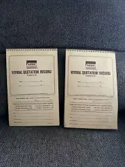 2 Vintage 1970s Nebs Form 216 Verbal Quotation Record Pad Notepad 1/1 On eBay
