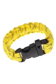 Paracord Parachute Cord Emergency Kit Survival Bracelet Rope with Whistle6670