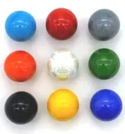 14mm Game Replacement Opal Mega Marbles 45 Piece Set of Glass Chinese Checkers