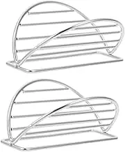 DINHEAROM 2Pcs Stainless Steel Taco Rack Holder for Even Heat Distribution Multifunctional Taco Tray for Baking Grilling and Serving Tacos Tortillas and More at Social Events