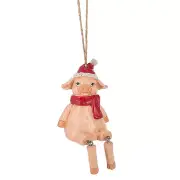 Pig w/Dangling Legs Ornament