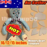 DIY Hand Template Quilting Rulers Sewing Ruler Memory Bear Template Set PB