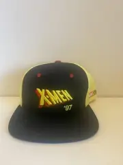 Marvel X-Men '97 Logo Flat Cap Hat Marvel Studios Yellow C8