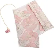 Angoily Stylish Cloth Book Protector with Delicate Printing Book Cover for Protection and Ornamental Decor for Personal Collection and Signings