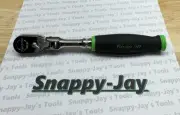 Snap-on Tools USA NEW GREEN Soft Grip 3/8" Drive Flex Head Ratchet FHF80AG