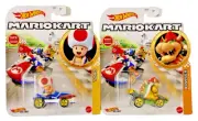 TOAD & BOWSER Hot Wheels Mario Kart Die-Cast Race Karts Cars