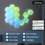 Smart Light LED Voice Control Lamp 15 Panels Homekit Google Amazon DIY