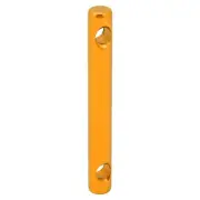 (Gold)10 Pcs Aluminum Alloy Dual Holes Tent Line Stopper Cord Adjuster Tent HF
