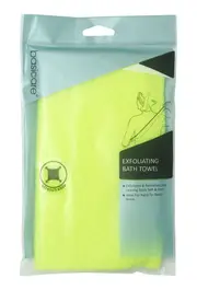 Basicare Exfoliating Bath Towel Yellow