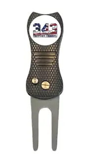 9-11 343 FDNY Memorial Golf Ball Marker + Premium Switchblade Divot Tool