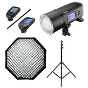 Godox AD600Pro Professional Portable Single Studio Flash Lighting Kit - Bundle
