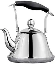 Water Kettle Fashion Thickened Stainless Steel Teapot Filter Flower Teapot Hotel Induction Furnace Fire Boiled Teapot