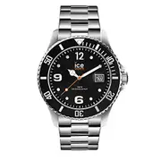 ICE Steel Black Silver Medium Men's Watch