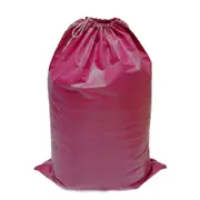 1x Large Home Storage Bag Cheap Plastic Woven Waterproof Sack Clothes Quilt Organizer for Moving House Xmas Christmas Tree Model100 Red Size 100cm L x 60cm W with Pull String
