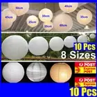 10x Pcs White Paper Lanterns Wedding Party Home Decoration