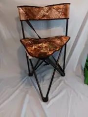 Adventuridge Portable Tripod Chair, Camo Light Weight Hunting Stool