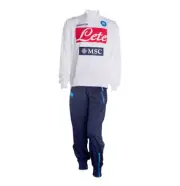 1675/05 MACRON Ssc Napoli Tracksuit Training Official Cotton Zip Lateral