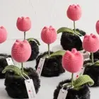 Plant Wool Flower Bouquet Tulips Artificial Flower Ornament Gift