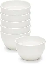 salt&pepper Edge Noodle Bowls - Set of 6 - White - Rice Bowls