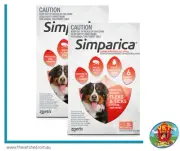 Simparica for Exra Large dogs 40-60 kg 12 pack Flea, Tick and Mite treatment