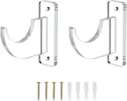 2 Pcs Sword Wall Mount Display Hooks, Acrylic Wall Mount Samurai Sword Hanger...