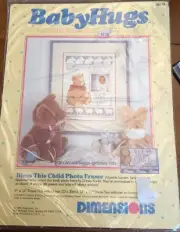 Dimensions Cross Stitch Kit Baby Hugs Bless This Child Frame NEW SEALED
