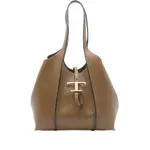 [Tod's] Tod's Medium T-timeless Calfskin Leather Tote Bag ONE SIZE BROWN