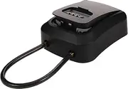 HOMSFOU Key Lock Box Combination Lock Box for Outdoor Use Wall Mount Security Key Storage Easy Access Installation Corrosion for Home Office