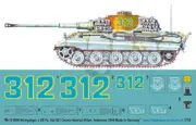 Peddinghaus 1/16 Tiger II Tank Markings Ritter s.SS-Pz.Abt.501 Ardennes WWII 996